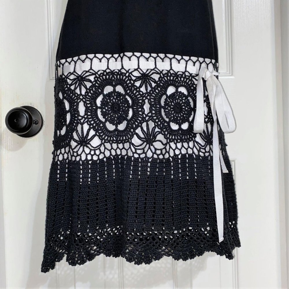 Moda International Ribbed Racerback Crochet Dress - Picture 6 of 14